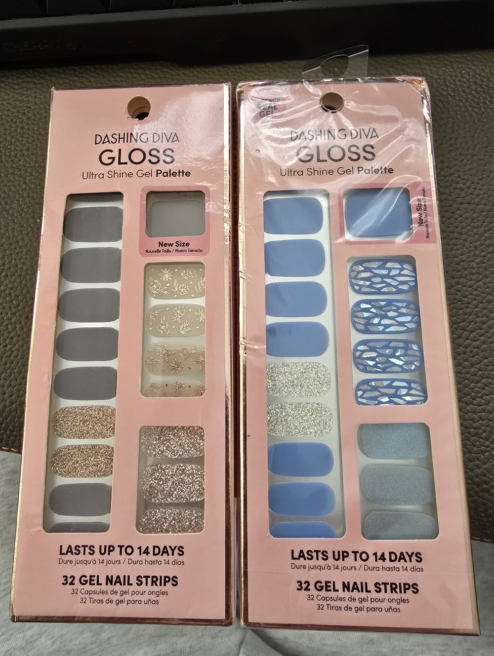 Dashing Diva Gloss Ultra Shine GEL Palette 34 Nail Strips Nirvana lavender dream